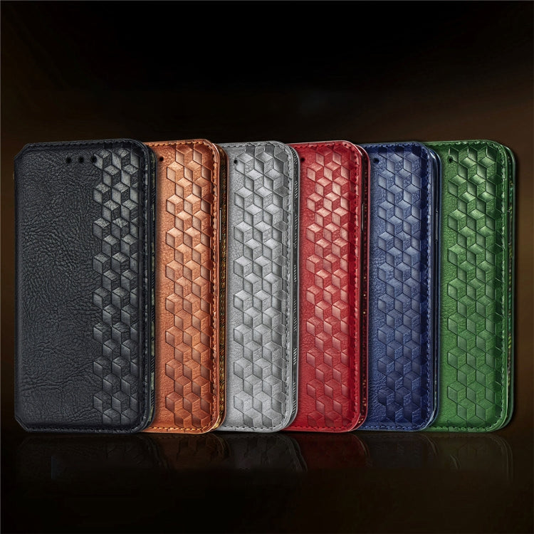 For Tecno Spark Go 2024 Cubic Grid Pressed Magnetic Leather Phone Case(Black) - Tecno Cases by PMC Jewellery | Online Shopping South Africa | PMC Jewellery | Buy Now Pay Later Mobicred