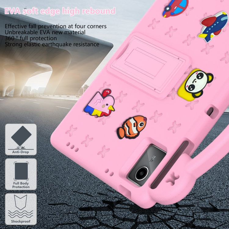 For Lenovo P11 Plus J607F / Xiaoxin Pad 11 Handle Kickstand Children EVA Shockproof Tablet Case(Pink) - Lenovo by PMC TechLife | Online Shopping South Africa | PMC TechLife | Buy Now Pay Later Mobicred