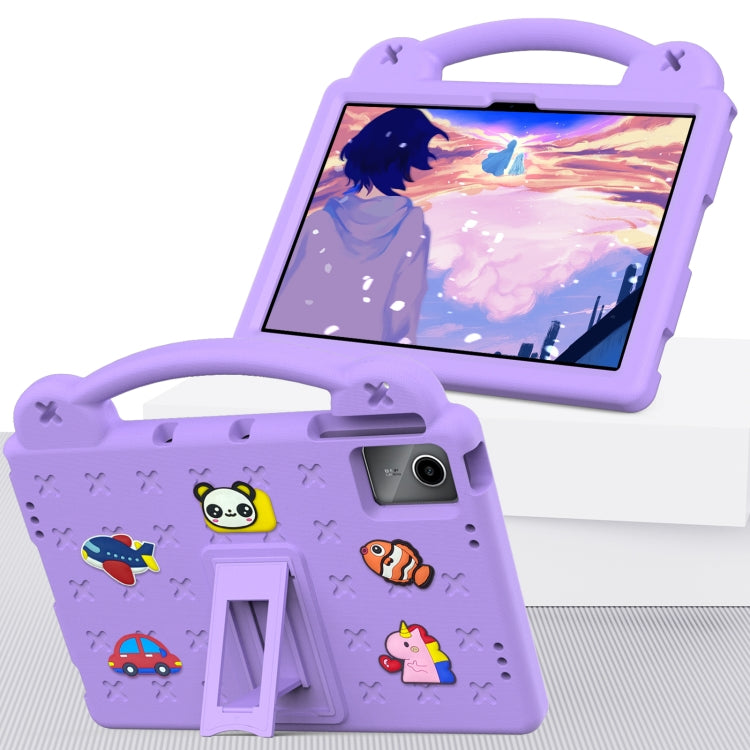 For Lenovo P11 Plus J607F / Xiaoxin Pad 11 Handle Kickstand Children EVA Shockproof Tablet Case(Light Purple) - Lenovo by PMC TechLife | Online Shopping South Africa | PMC TechLife | Buy Now Pay Later Mobicred