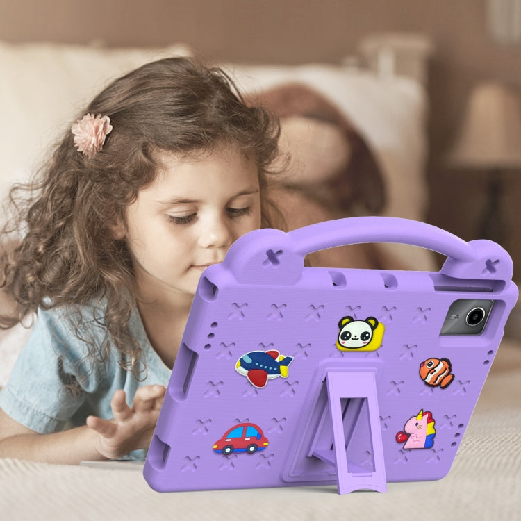 For Lenovo P11 Plus J607F / Xiaoxin Pad 11 Handle Kickstand Children EVA Shockproof Tablet Case(Light Purple) - Lenovo by PMC TechLife | Online Shopping South Africa | PMC TechLife | Buy Now Pay Later Mobicred