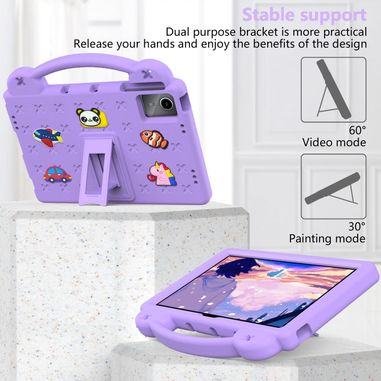For TCL Nxt Pader 11 2023 Handle Kickstand Children EVA Shockproof Tablet Case(Light Purple) - Others by PMC TechLife | Online Shopping South Africa | PMC TechLife | Buy Now Pay Later Mobicred