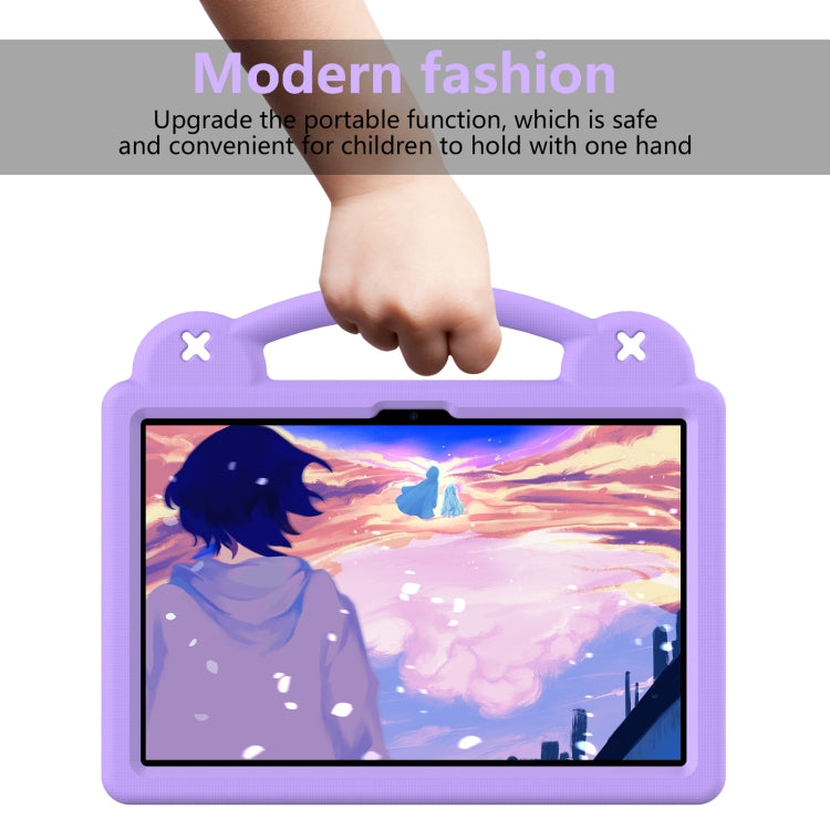 For TCL Nxt Pader 11 2023 Handle Kickstand Children EVA Shockproof Tablet Case(Light Purple) - Others by PMC TechLife | Online Shopping South Africa | PMC TechLife | Buy Now Pay Later Mobicred