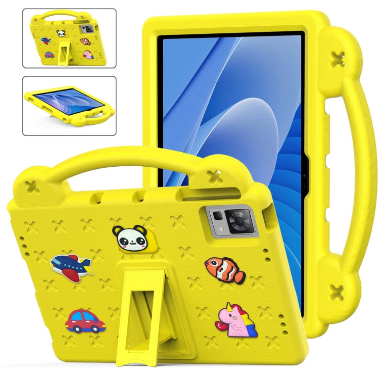 For DOOGEE T30 Pro 11 2023 Handle Kickstand Children EVA Shockproof Tablet Case(Yellow) - Others by PMC TechLife | Online Shopping South Africa | PMC TechLife | Buy Now Pay Later Mobicred