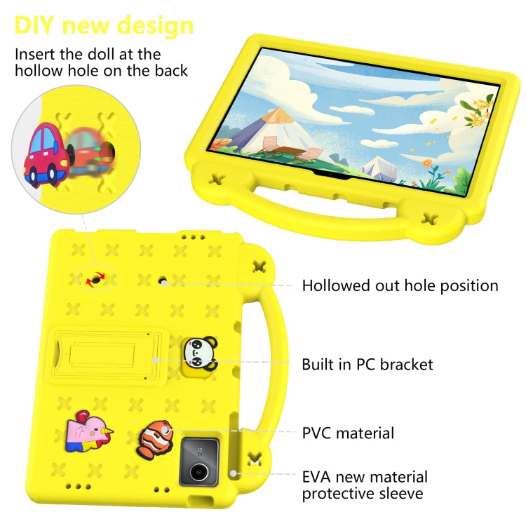 For DOOGEE T30 Pro 11 2023 Handle Kickstand Children EVA Shockproof Tablet Case(Yellow) - Others by PMC TechLife | Online Shopping South Africa | PMC TechLife | Buy Now Pay Later Mobicred