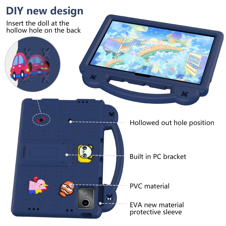 For Huawei MatePad SE 11 2024 Handle Kickstand Children EVA Shockproof Tablet Case(Navy Blue) - Huawei by PMC Jewellery | Online Shopping South Africa | PMC Jewellery | Buy Now Pay Later Mobicred