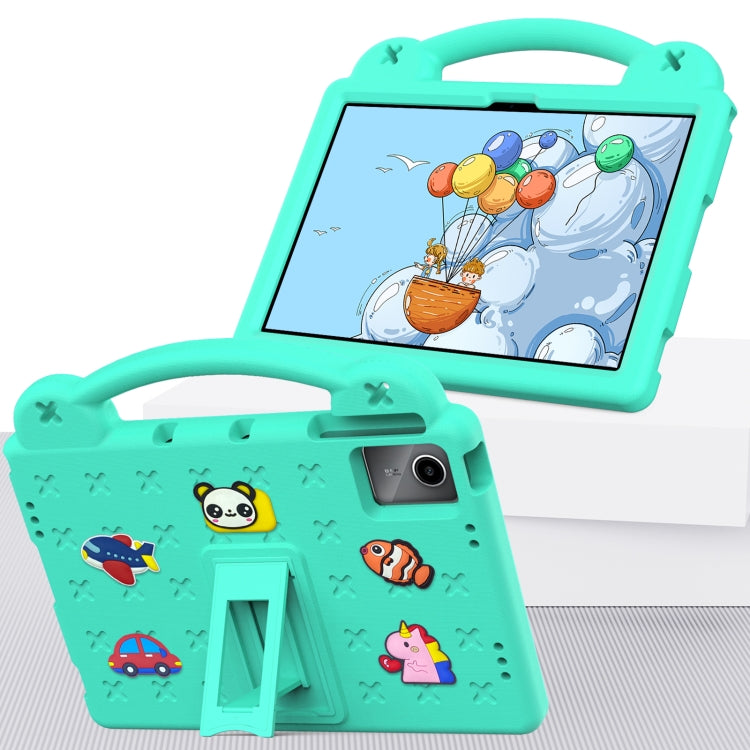 For Onn Tbspg 100110027 2023 Handle Kickstand Children EVA Shockproof Tablet Case(Mint Green) - Others by PMC TechLife | Online Shopping South Africa | PMC TechLife | Buy Now Pay Later Mobicred