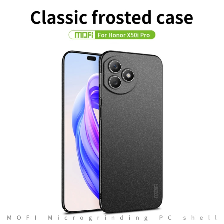For Honor X50i+ / X50i Pro MOFI Fandun Series Frosted PC Ultra-thin All-inclusive Phone Case(Green) - Honor Cases by MOFI | Online Shopping South Africa | PMC TechLife | Buy Now Pay Later Mobicred