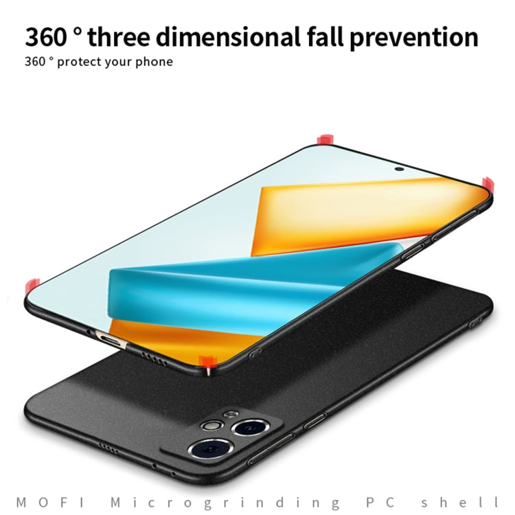 For Honor 90 GT MOFI Fandun Series Frosted PC Ultra-thin All-inclusive Phone Case(Blue) - Honor Cases by MOFI | Online Shopping South Africa | PMC TechLife