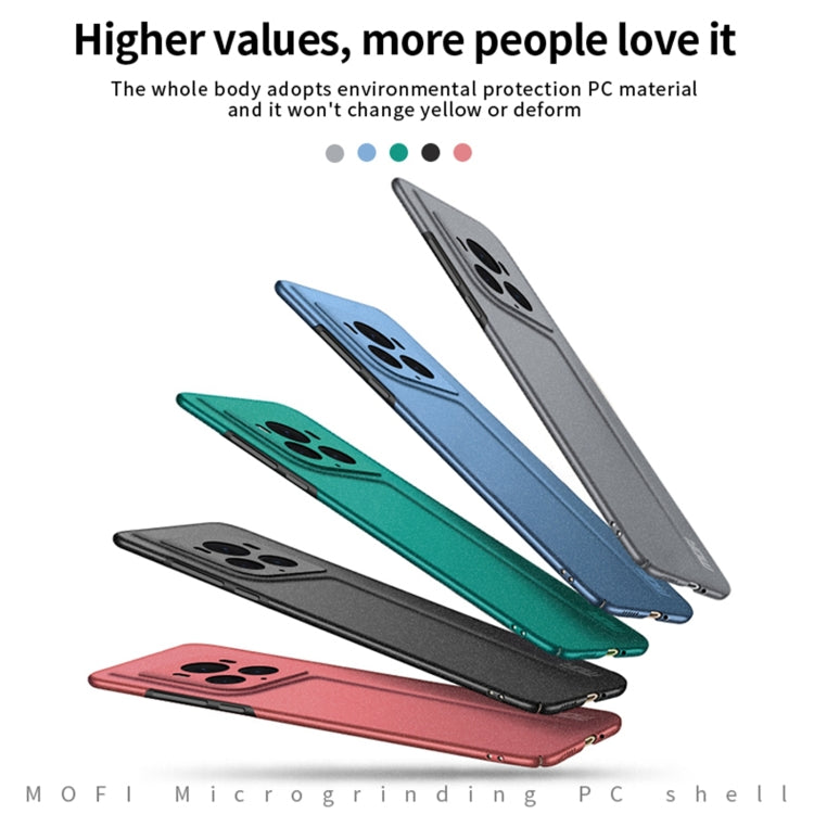 For Honor Magic6 Ultimate MOFI Fandun Series Frosted PC Ultra-thin All-inclusive Phone Case(Blue) - free shipping - PMC Jewellery - Order now!