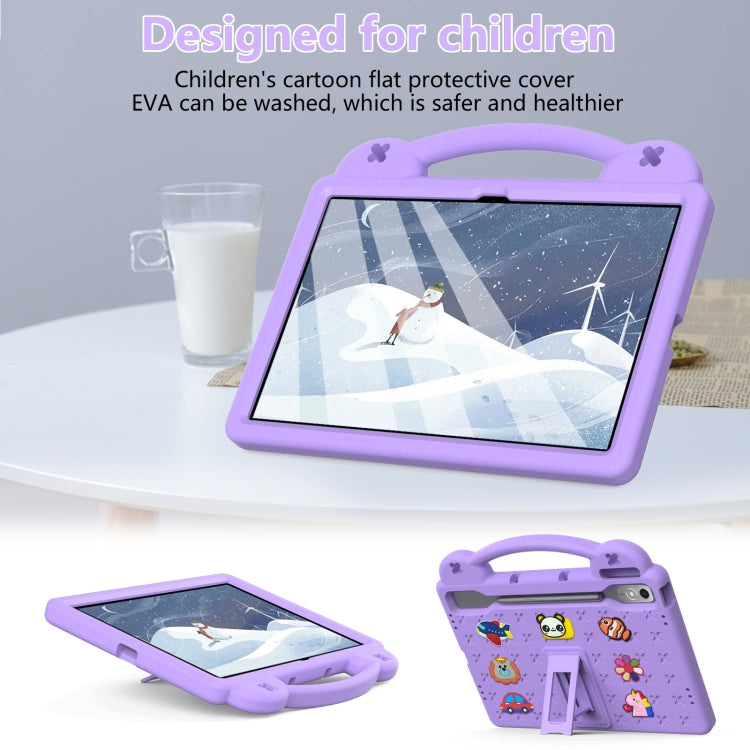 For  Lenovo Tab  P12 / Xiaoxin Pad Pro 12.7 Handle Kickstand Children EVA Shockproof Tablet Case(Light Purple) - Lenovo by PMC TechLife | Online Shopping South Africa | PMC TechLife | Buy Now Pay Later Mobicred