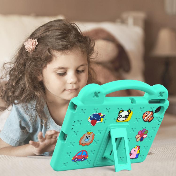 For Lenovo Tab TB-311 / WIFI 10.1 2025 Handle Kickstand Children EVA Shockproof Tablet Case(Mint Green) - Lenovo by PMC TechLife | Online Shopping South Africa | PMC TechLife | Buy Now Pay Later Mobicred