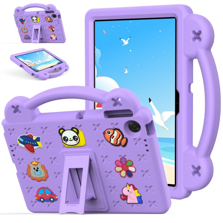 For Lenovo Tab TB-311 / WIFI 10.1 2025 Handle Kickstand Children EVA Shockproof Tablet Case(Light Purple) - Lenovo by PMC TechLife | Online Shopping South Africa | PMC TechLife | Buy Now Pay Later Mobicred