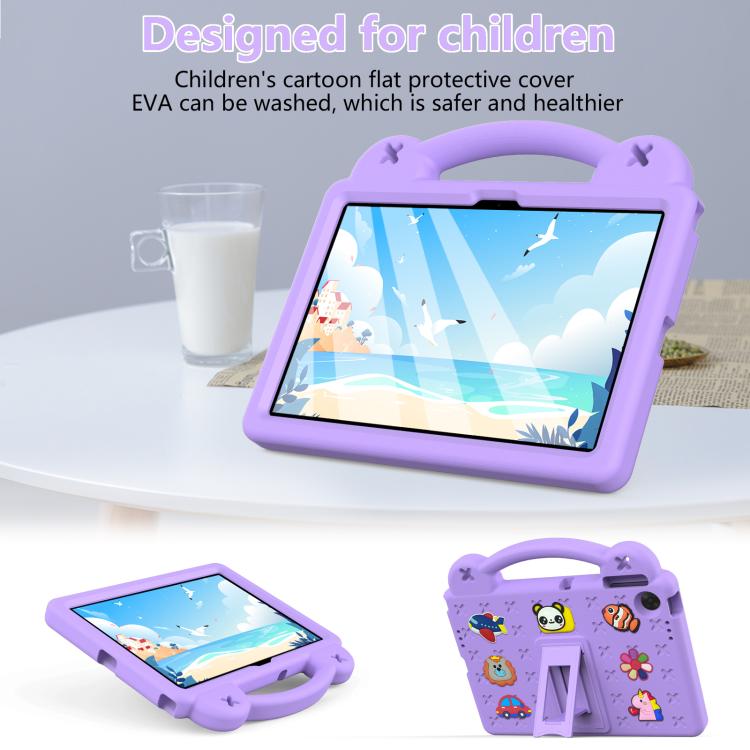For Lenovo Tab TB-311 / WIFI 10.1 2025 Handle Kickstand Children EVA Shockproof Tablet Case(Light Purple) - Lenovo by PMC TechLife | Online Shopping South Africa | PMC TechLife | Buy Now Pay Later Mobicred