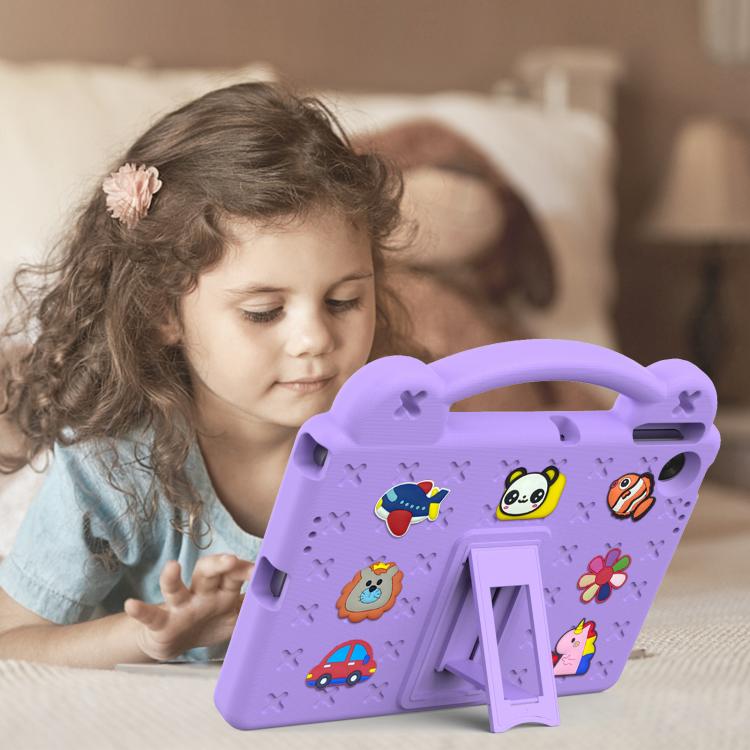 For Lenovo Tab TB-311 / WIFI 10.1 2025 Handle Kickstand Children EVA Shockproof Tablet Case(Light Purple) - Lenovo by PMC TechLife | Online Shopping South Africa | PMC TechLife | Buy Now Pay Later Mobicred