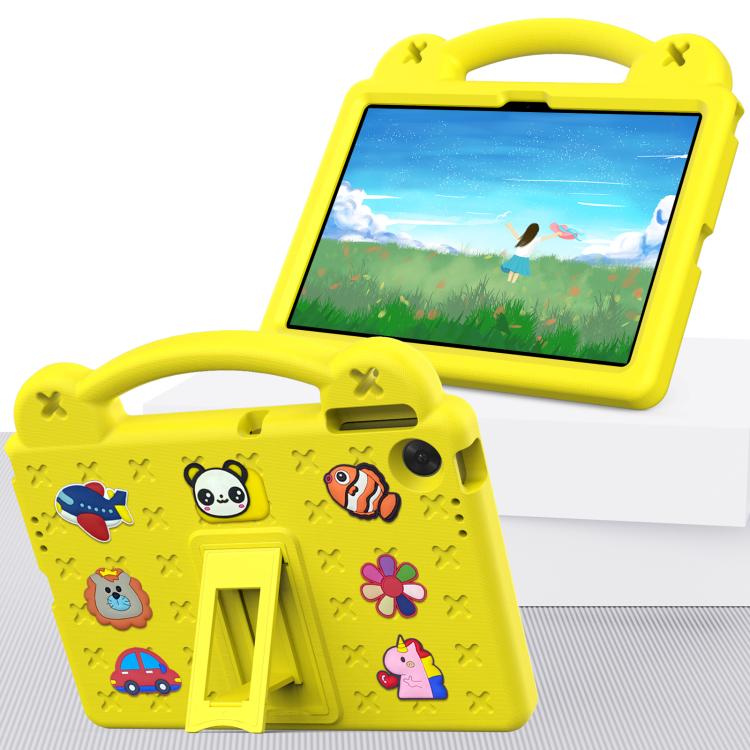 For Lenovo Tab TB-311 / WIFI 10.1 2025 Handle Kickstand Children EVA Shockproof Tablet Case(Yellow) - Lenovo by PMC TechLife | Online Shopping South Africa | PMC TechLife | Buy Now Pay Later Mobicred