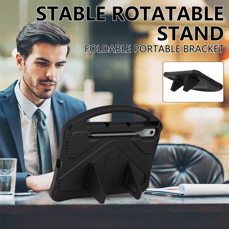 For Lenovo Tab P12 EVA Shockproof Tablet Case with Holder(Black) - Lenovo by PMC TechLife | Online Shopping South Africa | PMC TechLife | Buy Now Pay Later Mobicred