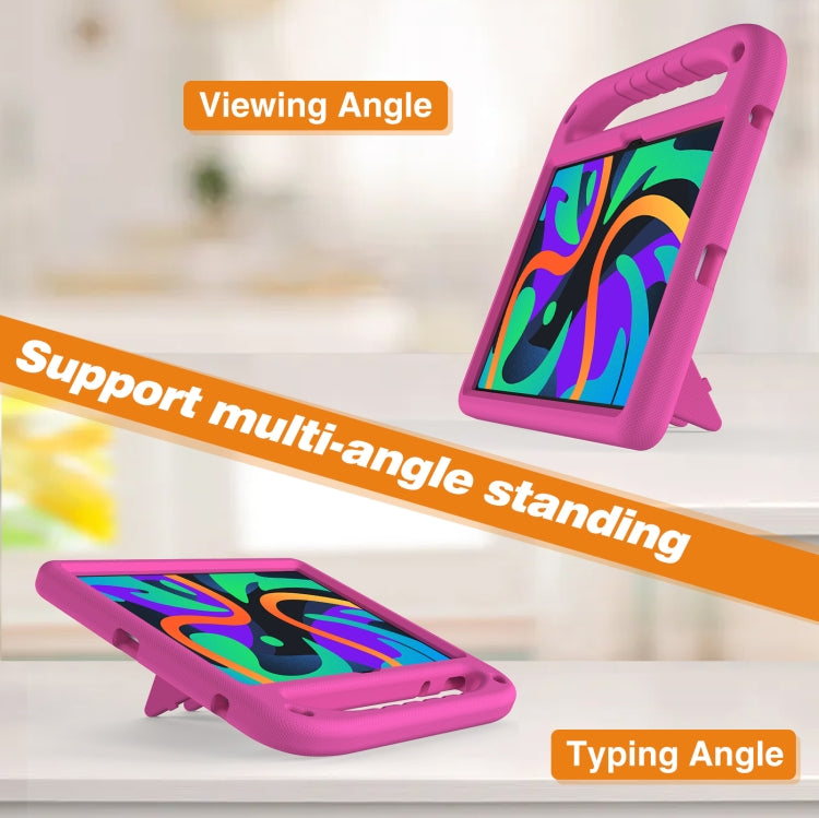 For Amazon Fire Max 11 2023 Handle EVA Shockproof Tablet Case with Holder(Rose Red) - Amazon by PMC TechLife | Online Shopping South Africa | PMC TechLife | Buy Now Pay Later Mobicred