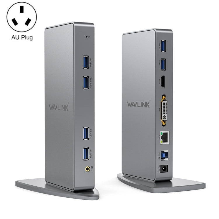 WAVLINK WL-UG39DK7 USB3.0 Hub Adapter Multi-Screen Graphics Card Universal Docking Station, Plug:AU Plug - free shipping - PMC Jewellery - Order now!