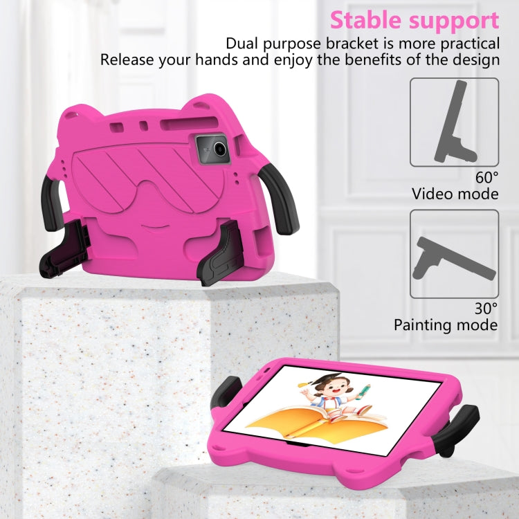 For Lenovo Tab P11 J606F/ P11 Plus J607F Ice Baby EVA Shockproof Hard PC Tablet Case(Rose Red+Black) - Lenovo by PMC TechLife | Online Shopping South Africa | PMC TechLife | Buy Now Pay Later Mobicred