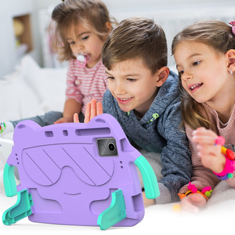 For TCL NxtPader 11 2023 Ice Baby EVA Shockproof Hard PC Tablet Case(Light Purple+Mint Green) - Others by PMC TechLife | Online Shopping South Africa | PMC TechLife | Buy Now Pay Later Mobicred