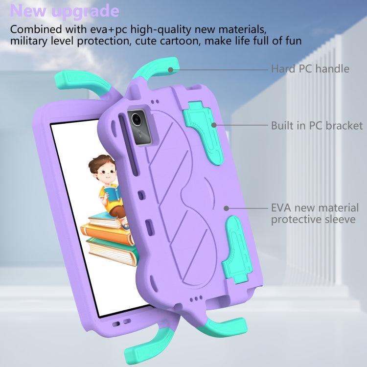 For TCL NxtPader 11 2023 Ice Baby EVA Shockproof Hard PC Tablet Case(Light Purple+Mint Green) - Others by PMC TechLife | Online Shopping South Africa | PMC TechLife | Buy Now Pay Later Mobicred