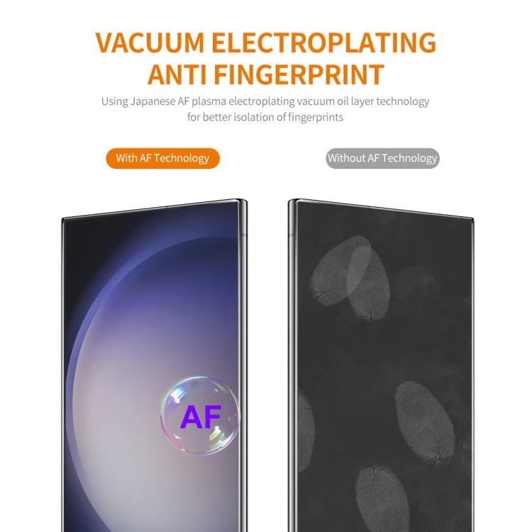 For Samsung Galaxy S24 Ultra 5G 2pcs ENKAY 0.18mm High Aluminum-silicon Tempered Glass Film, Support Ultrasonic Fingerprint Unclock - Galaxy S24 Ultra 5G Tempered Glass by ENKAY | Online Shopping South Africa | PMC TechLife
