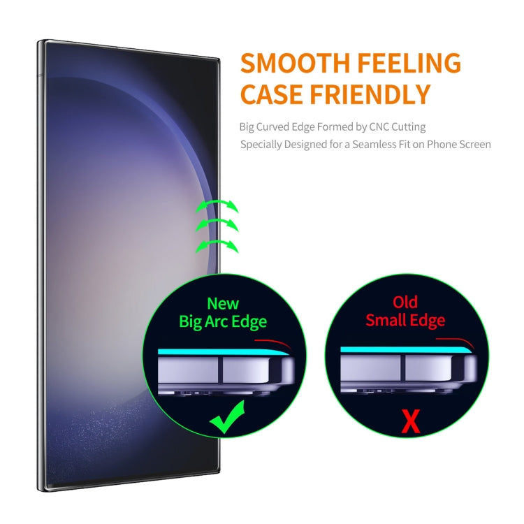 For Samsung Galaxy S24 Ultra 5G 10pcs ENKAY 0.18mm High Aluminum-silicon Tempered Glass Film, Support Ultrasonic Fingerprint Unclock - free shipping - PMC Jewellery - Order now!