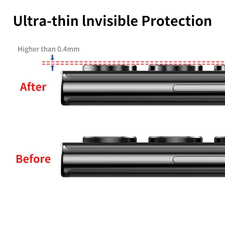 For Samsung Galaxy S24 Ultra 5G ENKAY Hat-Prince 9H Rear Camera Lens Aluminium Alloy Tempered Glass Film(Black) - free shipping - PMC TechLife - Order now!