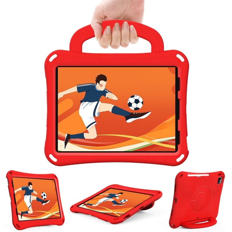 For iPad Pro 11 2024 Handle Football Shaped EVA Shockproof Tablet Case(Red) - iPad Pro 11 2024 Cases by PMC TechLife | Online Shopping South Africa | PMC TechLife | Buy Now Pay Later Mobicred