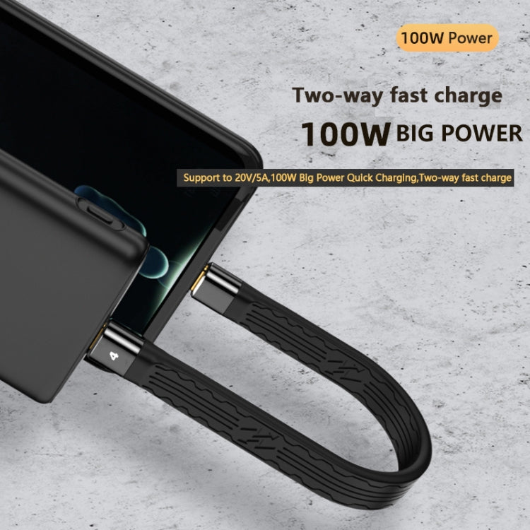 22cm Thunderbolt 4 USB-C / Type-C Male to Male PD 100W Charge FPC Data Cable - USB-C & Type-C Cable by PMC TechLife | Online Shopping South Africa | PMC TechLife | Buy Now Pay Later Mobicred