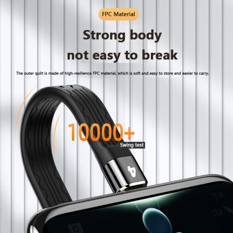 22cm Thunderbolt 4 USB-C / Type-C Male to Male PD 100W Charge FPC Data Cable - USB-C & Type-C Cable by PMC TechLife | Online Shopping South Africa | PMC TechLife | Buy Now Pay Later Mobicred