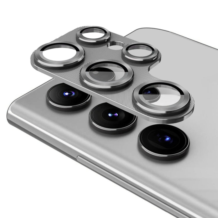 For Samsung Galaxy S24 Ultra 5G ENKAY Hat-Prince 9H Rear Camera Lens Aluminium Alloy Tempered Glass Film(Silver) - free shipping - PMC Jewellery - Order now!
