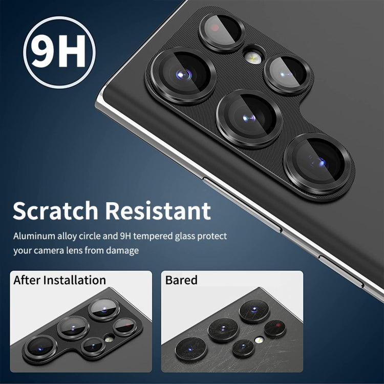 For Samsung Galaxy S24 Ultra 5G ENKAY Hat-Prince 9H Rear Camera Lens Aluminium Alloy Tempered Glass Film(Yellow) - free shipping - PMC TechLife - Order now!