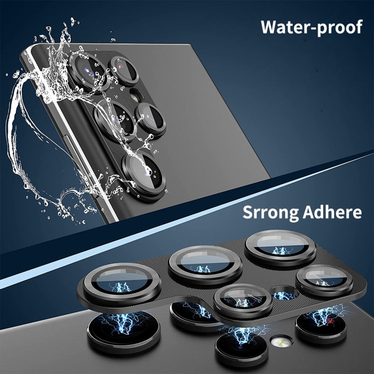 For Samsung Galaxy S24 Ultra 5G ENKAY Hat-Prince 9H Rear Camera Lens Aluminium Alloy Tempered Glass Film(Silver) - free shipping - PMC Jewellery - Order now!