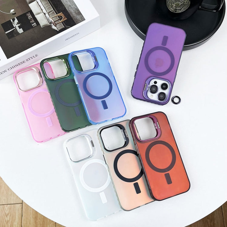 For iPhone 13 Pro MagSafe Lens Holder PC Hybrid TPU Phone Case(White) - iPhone 13 Pro Cases by PMC TechLife | Online Shopping South Africa | PMC TechLife