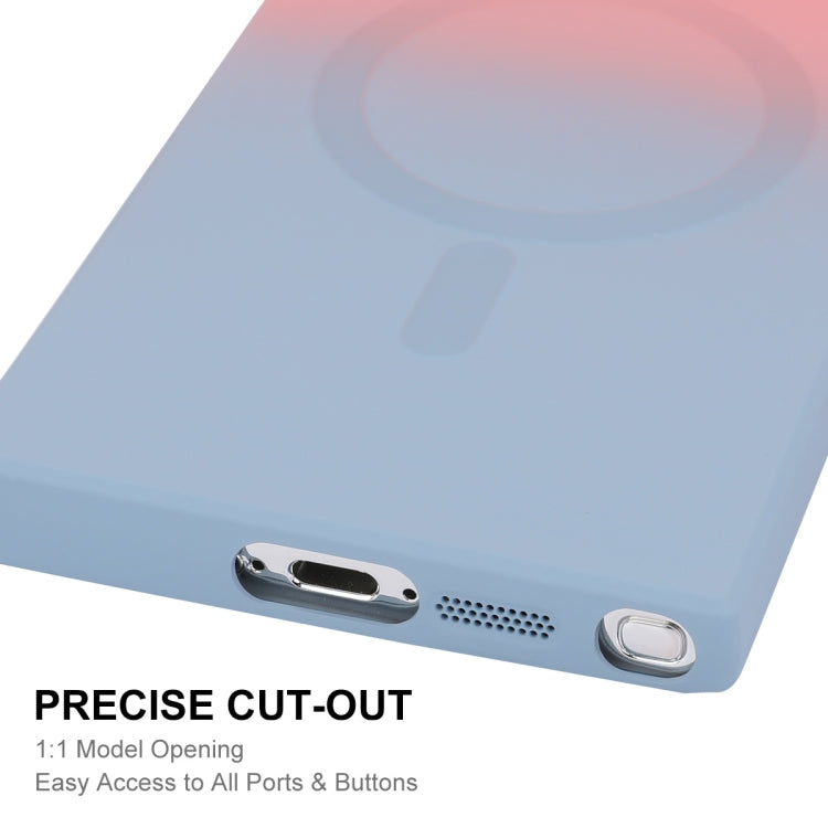 For Samsung Galaxy S24 Ultra 5G ENKAY Hat-Prince MagSafe Rainbow Gradient Silicone Phone Case with Lens Film(Orange Yellow) - Galaxy S24 Ultra 5G Cases by ENKAY | Online Shopping South Africa | PMC TechLife | Buy Now Pay Later Mobicred