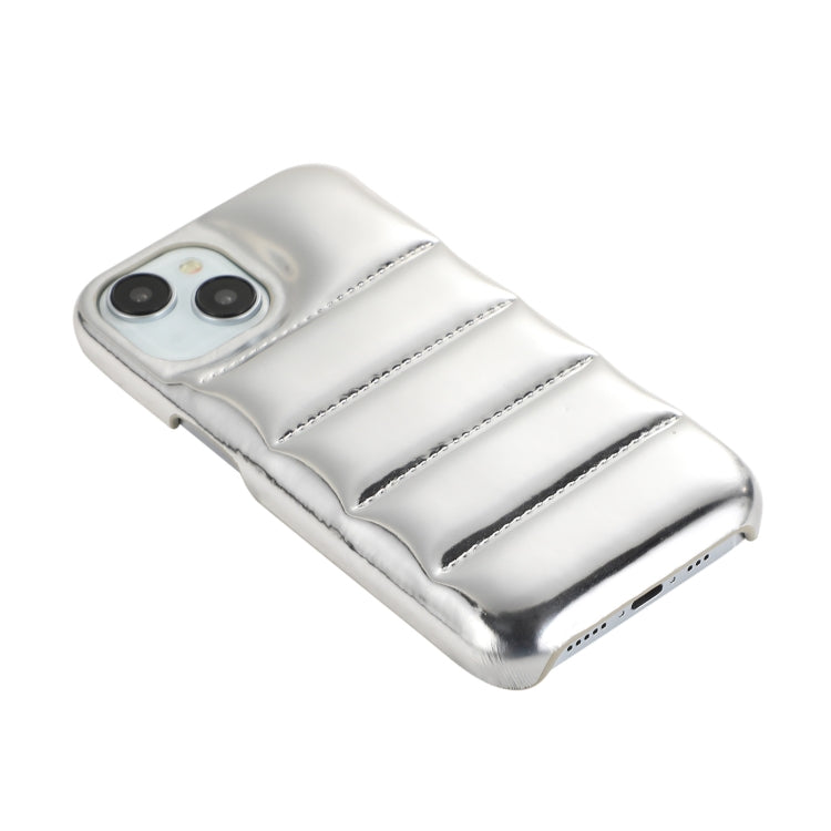 For iPhone 15 Pro Max Laser Aurora Down Jacket All-inclusive Phone Case(Silver) - iPhone 15 Pro Max Cases by PMC TechLife | Online Shopping South Africa | PMC TechLife | Buy Now Pay Later Mobicred
