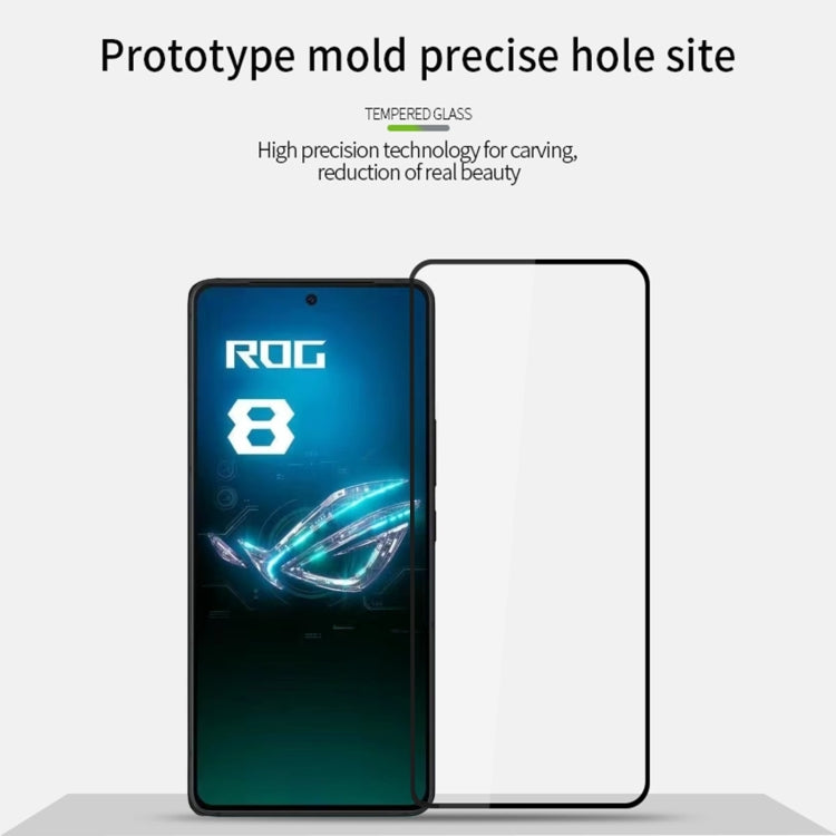 For ASUS ROG Phone 8 Pro MOFI 9H 2.5D Full Screen Tempered Glass Film(Black) - ASUS Tempered Glass by MOFI | Online Shopping South Africa | PMC TechLife | Buy Now Pay Later Mobicred
