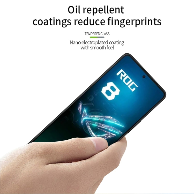 For ASUS ROG Phone 8 Pro MOFI 9H 2.5D Full Screen Tempered Glass Film(Black) - ASUS Tempered Glass by MOFI | Online Shopping South Africa | PMC TechLife | Buy Now Pay Later Mobicred