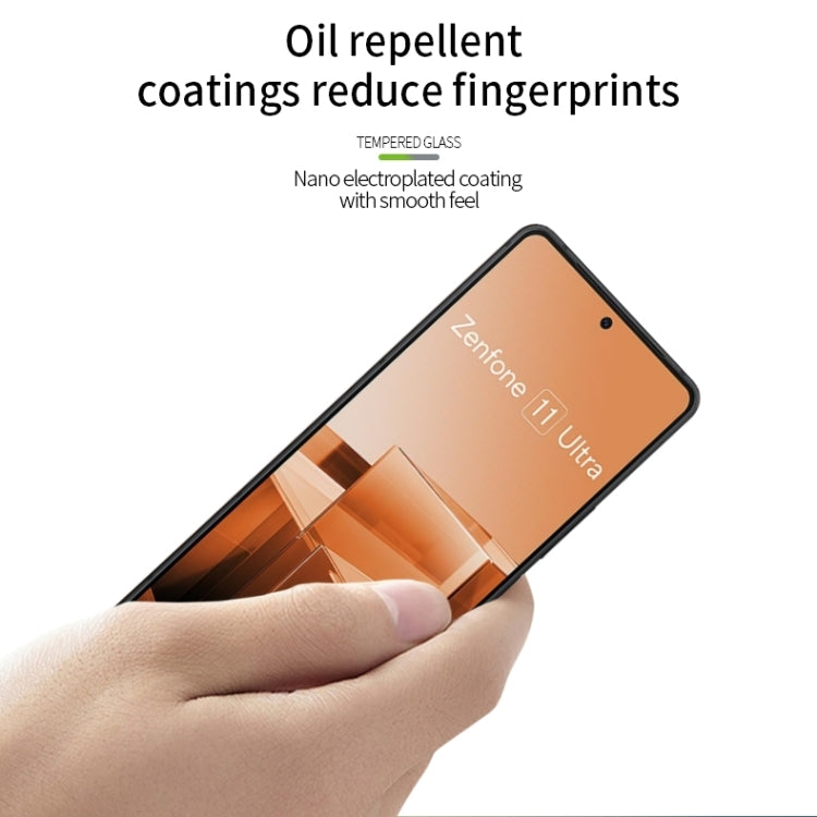 For Asus Zenfone 11 Ultra MOFI 9H 2.5D Full Screen Tempered Glass Film(Black) - ASUS Tempered Glass by MOFI | Online Shopping South Africa | PMC TechLife | Buy Now Pay Later Mobicred