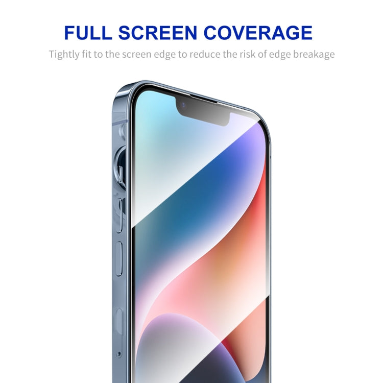 For iPhone 14 / 16e / 13 / 13 Pro ENKAY Easy Install High Alumina Silicon Full Glass Film - free shipping - PMC TechLife - Order now!