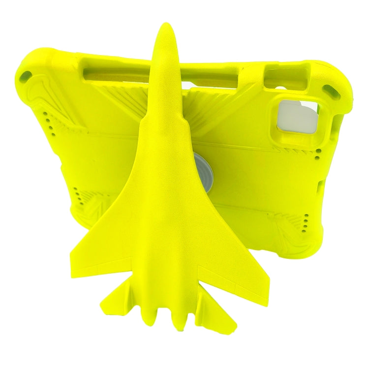 For iPad Pro 11 2024 360 Rotation Aircraft Holder EVA Shockproof Tablet Case(Yellow) - iPad Pro 11 2024 Cases by PMC TechLife | Online Shopping South Africa | PMC TechLife | Buy Now Pay Later Mobicred