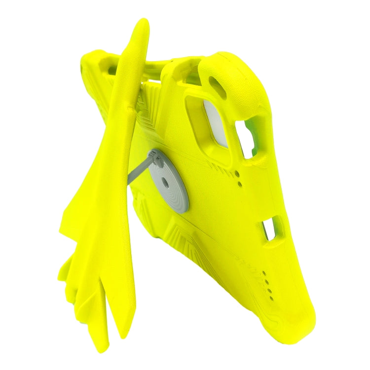 For iPad Pro 11 2024 360 Rotation Aircraft Holder EVA Shockproof Tablet Case(Yellow) - iPad Pro 11 2024 Cases by PMC TechLife | Online Shopping South Africa | PMC TechLife | Buy Now Pay Later Mobicred