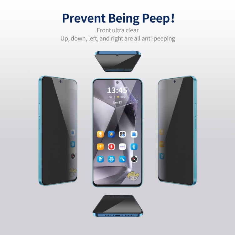 For Samsung Galaxy S24 Ultra 5G 5pcs ENKAY Hat-Prince 360 Degree Anti-peeping Privacy Full Screen Tempered Glass Film - free shipping - PMC Jewellery - Order now!