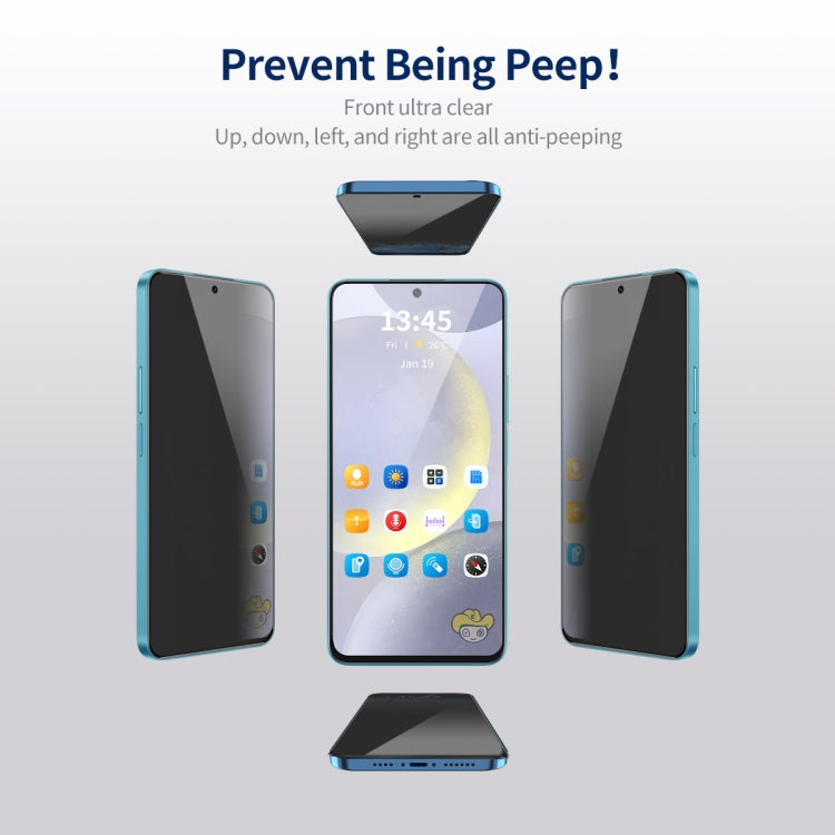 For Samsung Galaxy S24+ 5G 5pcs ENKAY Hat-Prince 360 Degree Anti-peeping Privacy Full Screen Tempered Glass Film - free shipping - PMC Jewellery - Order now!