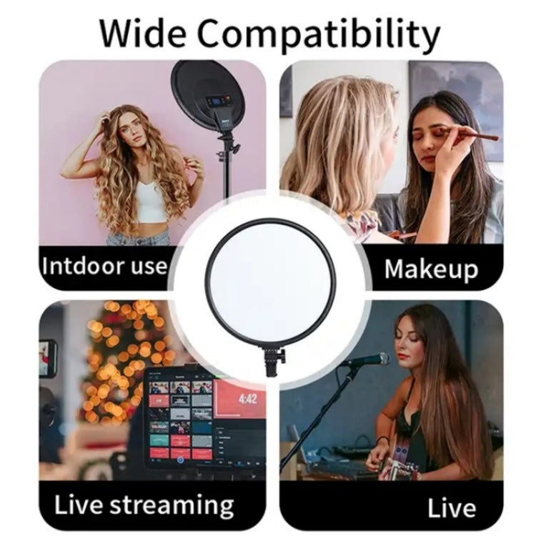 JMARY FM-15RS 40W Adjustable 15-inch Portrait Light Studio LED Round Fill Light(EU Plug) - free shipping - PMC TechLife - Order now!