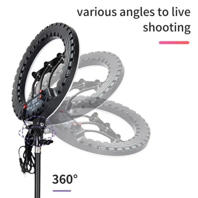 JMARY FM-14R Photography Light 14-inch Live Streaming Ring Light Photography LED Fill Light(EU Plug) - free shipping - PMC TechLife - Order now!