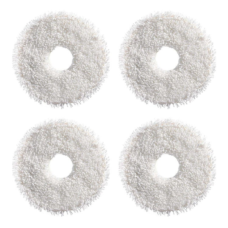 JUNSUNMAY 4pcs Washable Mop Pads Replacement for ECOVACS DEEBOT X1 Turbo / X2 Omni / T20 Pro(White) - free shipping - PMC TechLife - Order now!