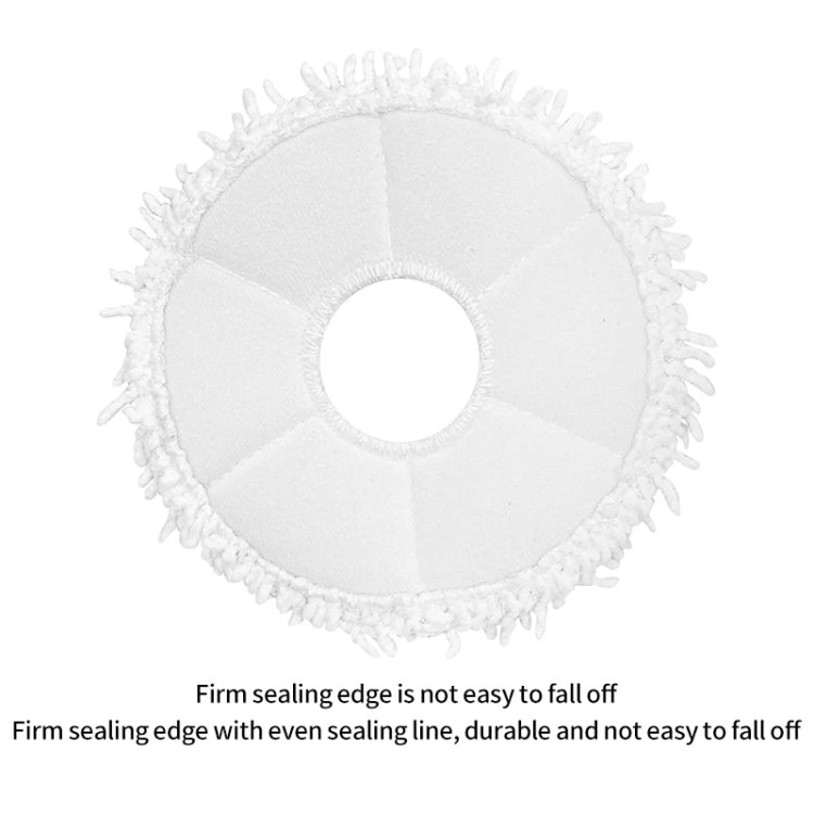 JUNSUNMAY 4pcs Washable Mop Pads Replacement for ECOVACS DEEBOT X1 Turbo / X2 Omni / T20 Pro(White) - free shipping - PMC TechLife - Order now!