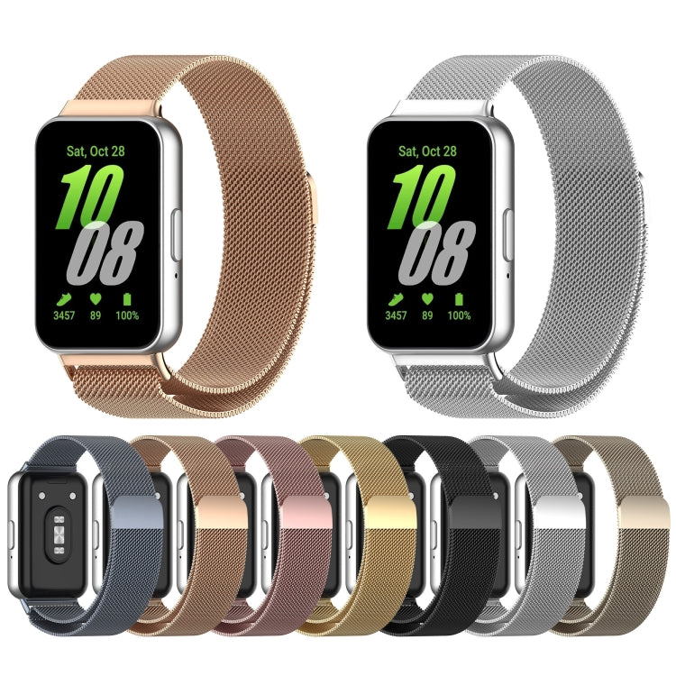 For Samsung Galaxy Fit 3 Milanese Metal Steel Mesh Watch Band(Starlight) - Watch Bands by PMC TechLife | Online Shopping South Africa | PMC TechLife